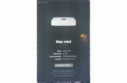 Apple Macmini M1 8GB memória/512 GB SSD