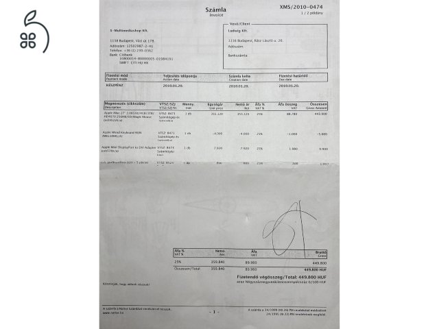 iMac27” Keveset használt, új SSD-vel