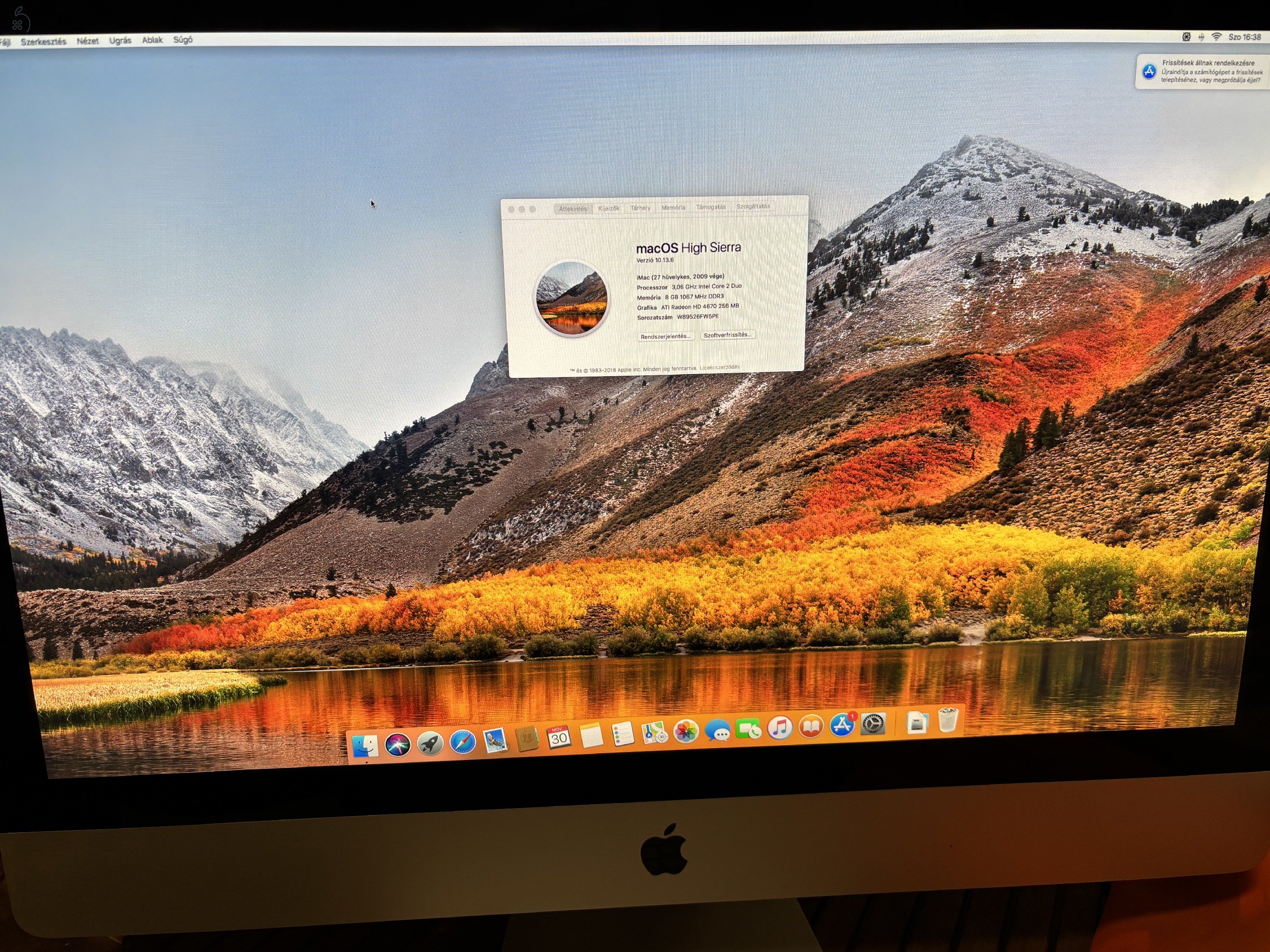 iMac27” Keveset használt, új SSD-vel