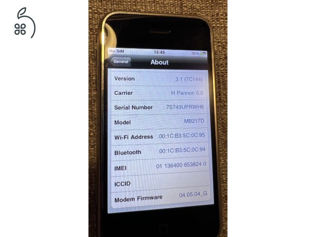 Eladó 1.generációs Iphone 2g - 8gb