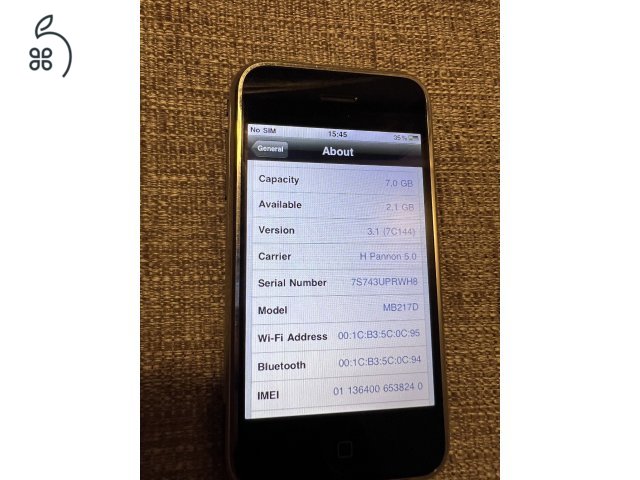 Eladó 1.generációs Iphone 2g - 8gb