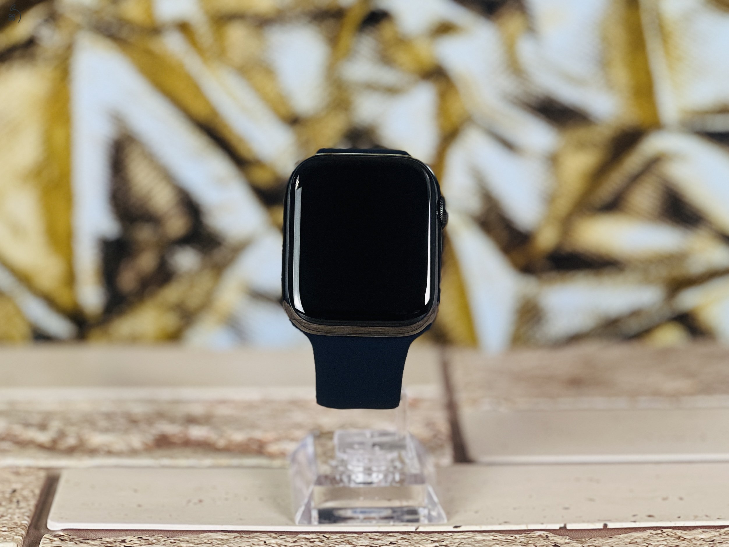 Apple Watch Series 7 ST 45mm Wifi+Cell A2478 Stainless Steel Graphite ST szép állapotú - 12 HÓ GARANCIA - 338