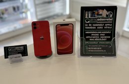 iPhone 12 64GB Red Független Újszerű/1-3 hónap gar./p3887