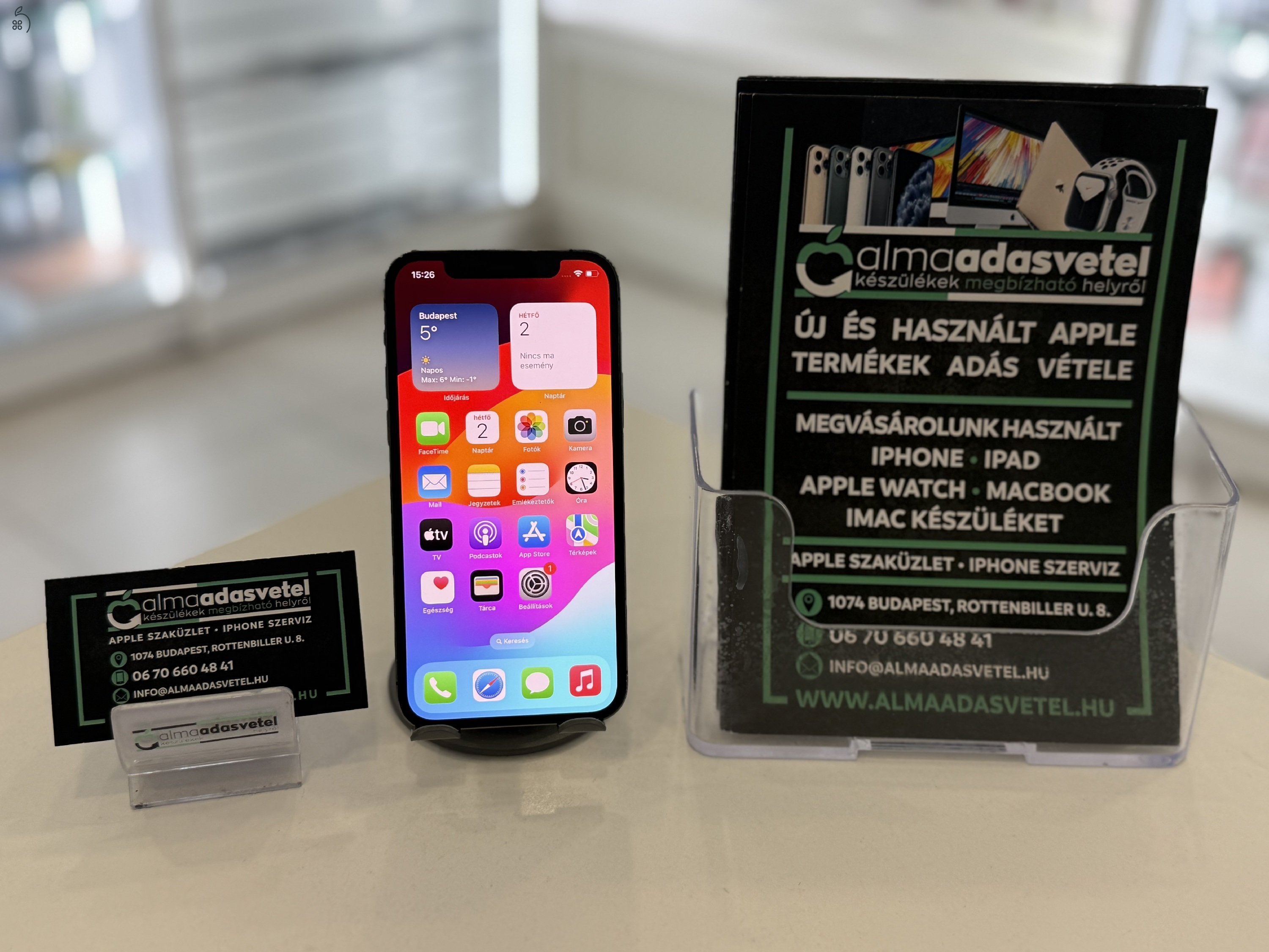 iPhone 12 Pro 128GB Független Használt/1-3 hónap gar./Akku 87%/p3891