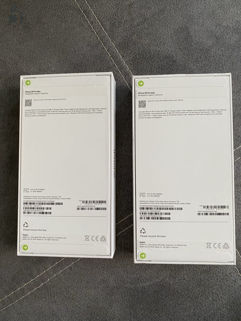 Iphone 16 Pro max 1 TB. Új! Bontatlan , kártyafüggetlen(eSIM), Applestoreból