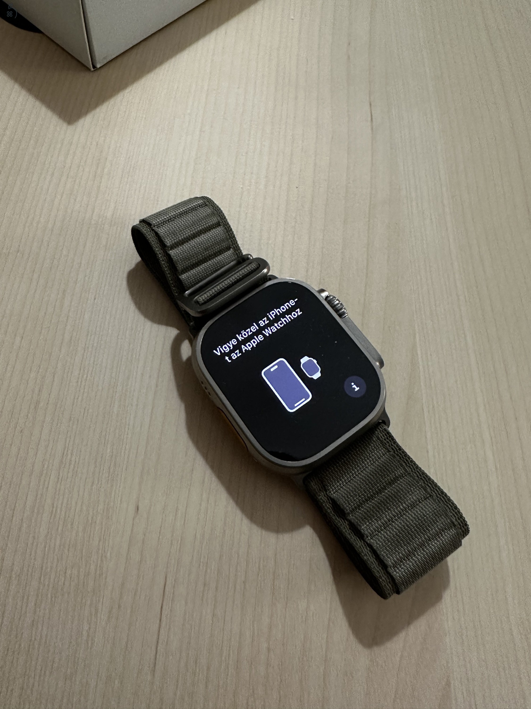 Apple Watch Ultra (1st Gen) + Navy Ocean Band + Green Alpine Band