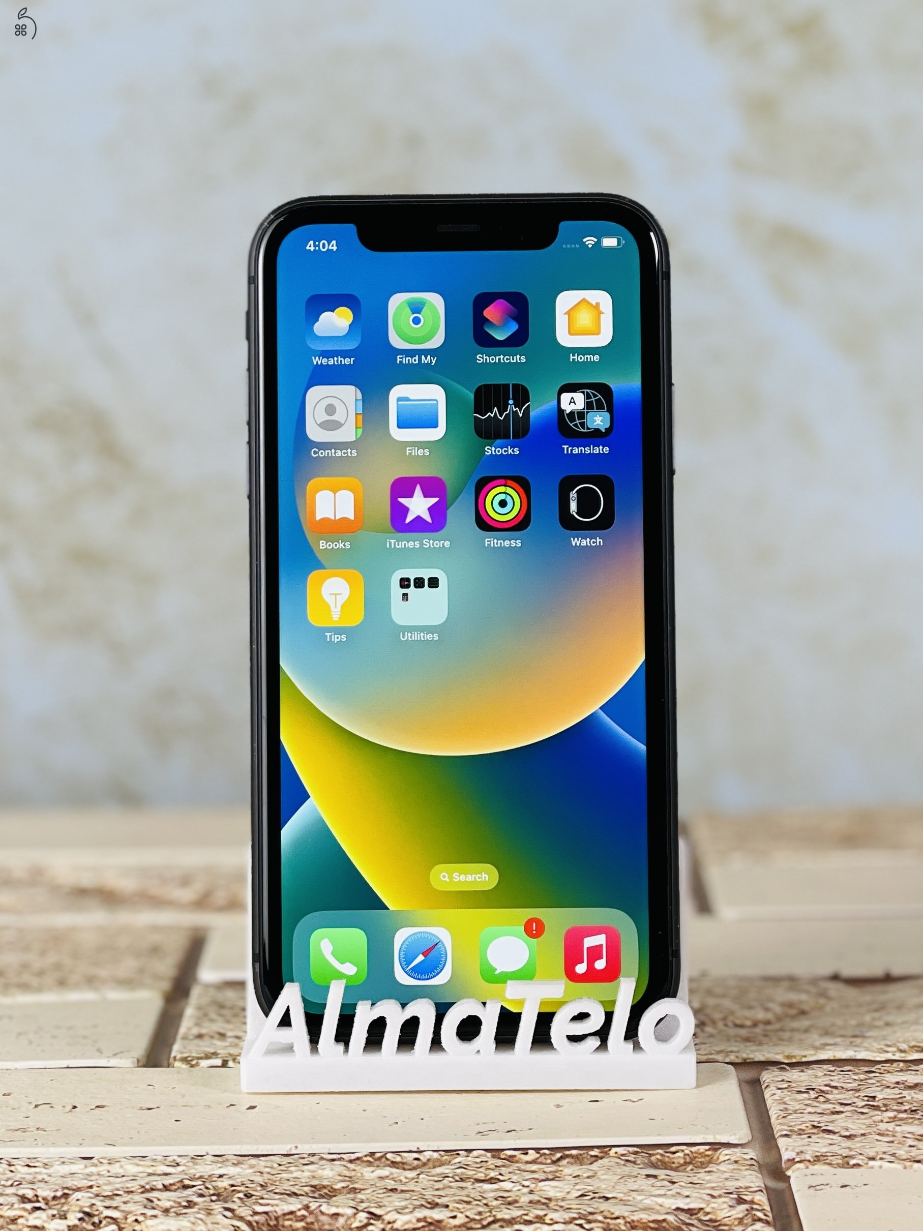 iPhone 11 128 GB Black 100% akku szép állapotú - 12 HÓ GARANCIA - 428