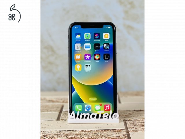 iPhone 11 128 GB Black 100% akku szép állapotú - 12 HÓ GARANCIA - 428