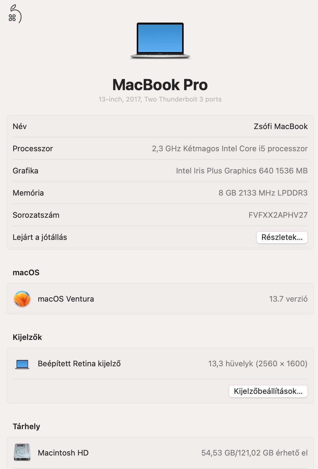 MacBook Pro Retina 2017