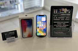 iPhone X 64GB Független Újszerű/1-3 hónap gar./Akku 100%/p3896