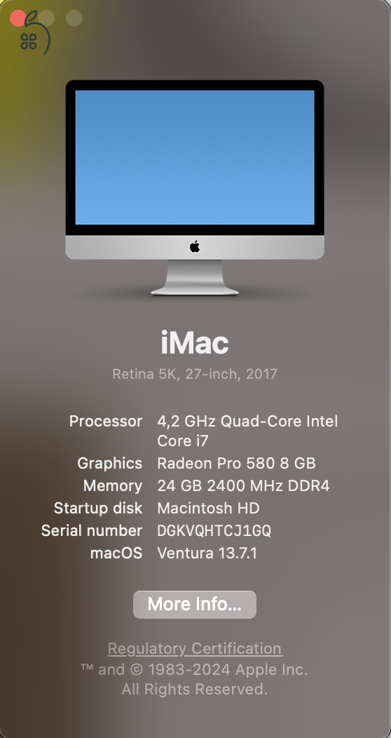 iMac Retina 5K 27