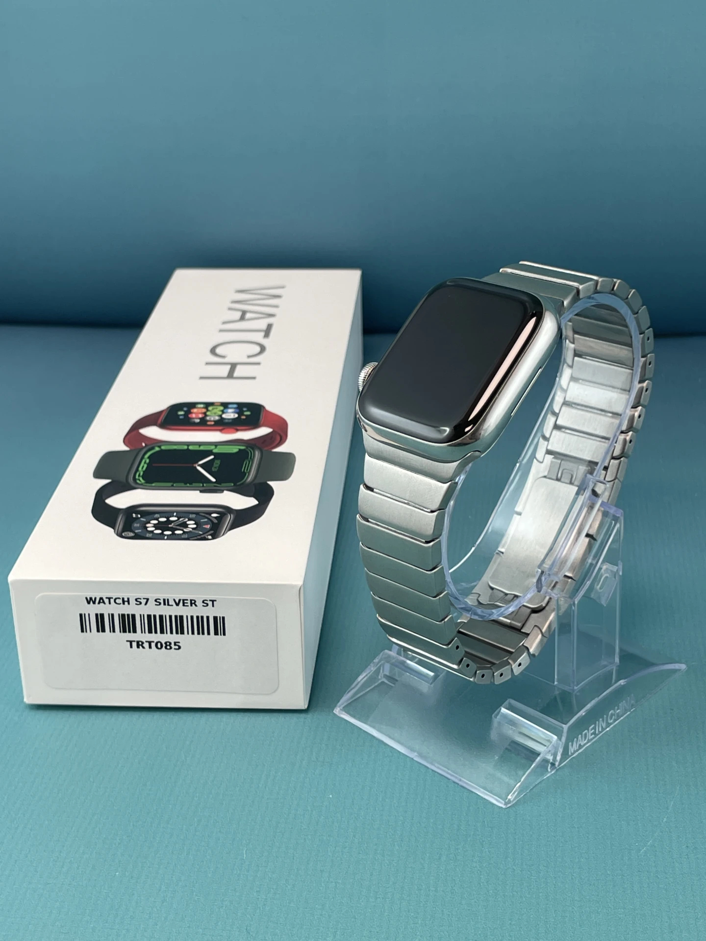 !! 1 ÉV GARANCIA !! Apple Watch Series 7 S7 41mm Wifi+Cell Stainless Steel Silver – TRT085