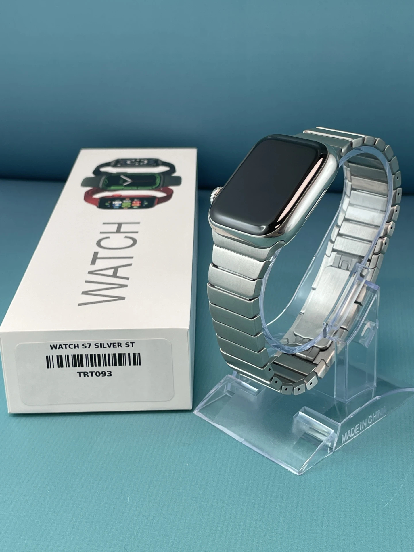 !! 1 ÉV GARANCIA !! Apple Watch Series 7 S7 41mm Wifi+Cell  Stainless Steel – TRT093