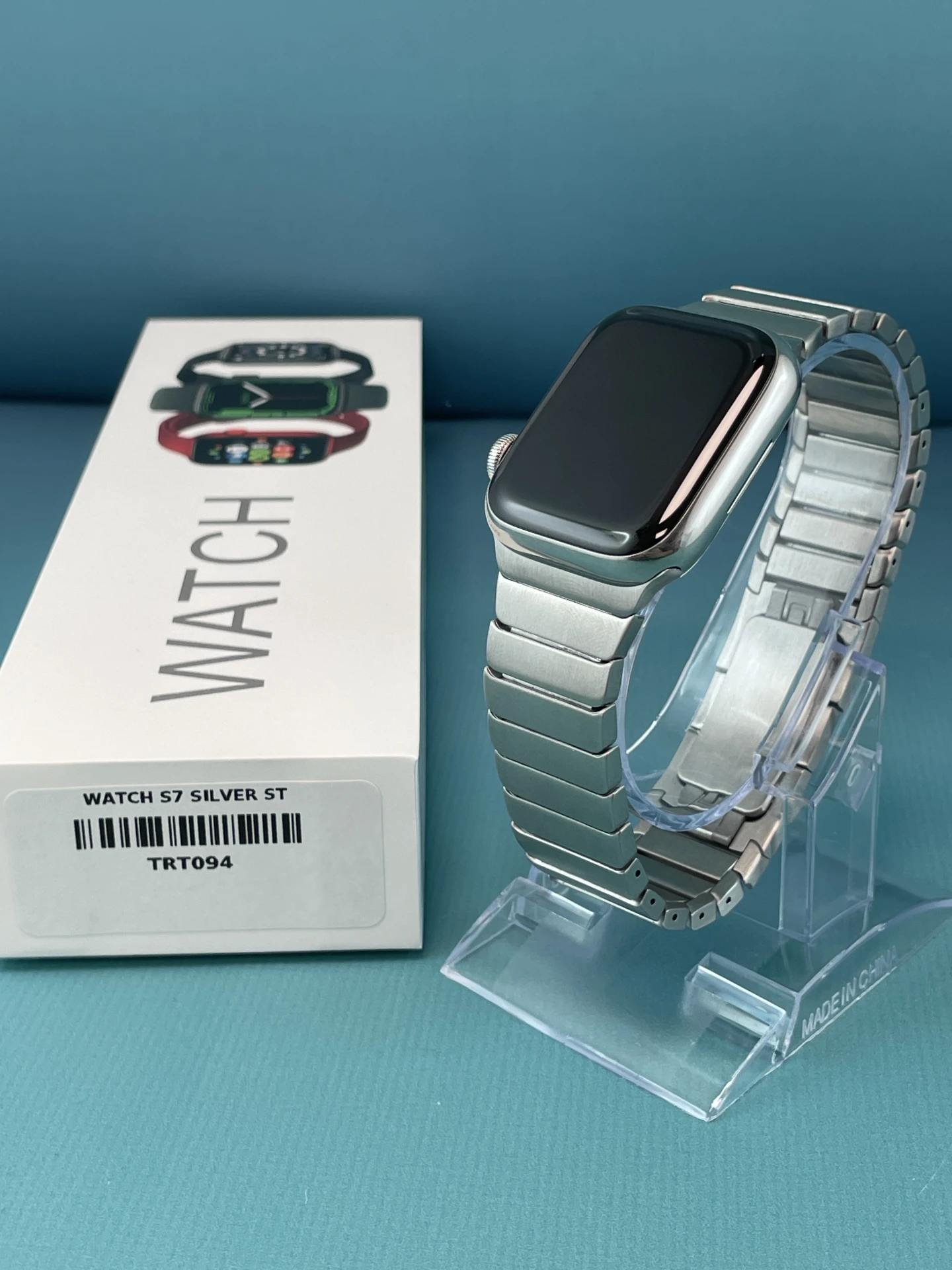 !! 1 ÉV GARANCIA !! Apple Watch Series 7 S7 45mm Wifi+Cell Stainless Steel – TRT094