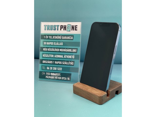 !! 1 ÉV GARANCIA !! ! KARÁCSONYI AKCIÓ ! iPhone 13 Pro Blue 128 GB – TRT163 – 100% AKKU