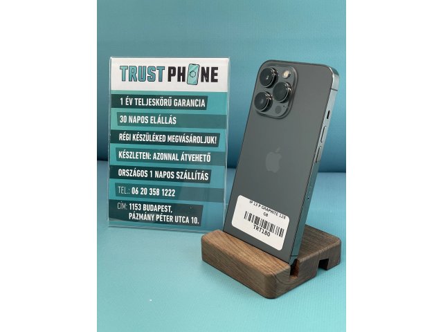 !! 1 ÉV GARANCIA !! iPhone 13 Pro Graphite 128 GB – TRT180 – 100% AKKU