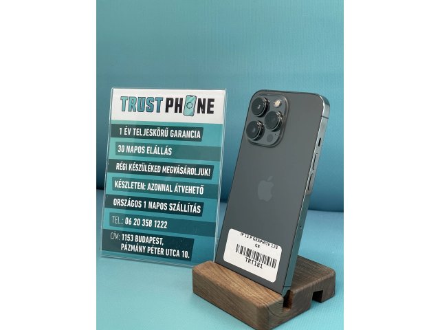 !! 1 ÉV GARANCIA !! iPhone 13 Pro Graphite 128 GB – TRT181 – 100% AKKU