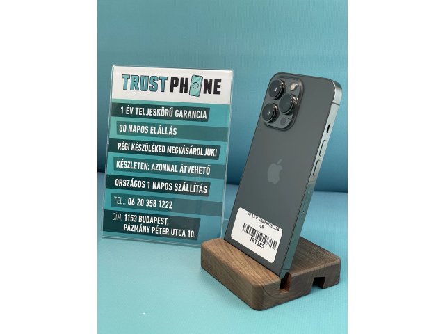 !! 1 ÉV GARANCIA !! iPhone 13 Pro Graphite 256 GB – TRT185 – 100% AKKU