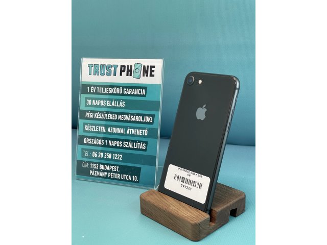 !! 1 ÉV GARANCIA !! iPhone 8 Space Gray 256 GB – TRT223 – 100% AKKU