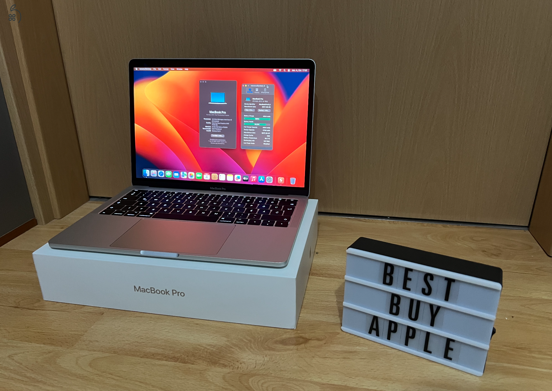 2017 Retina MacBook Pro 13 / i5 2.3GHz / 8GB / 128GB SSD / Korrekt Áron Eladó ! ! !