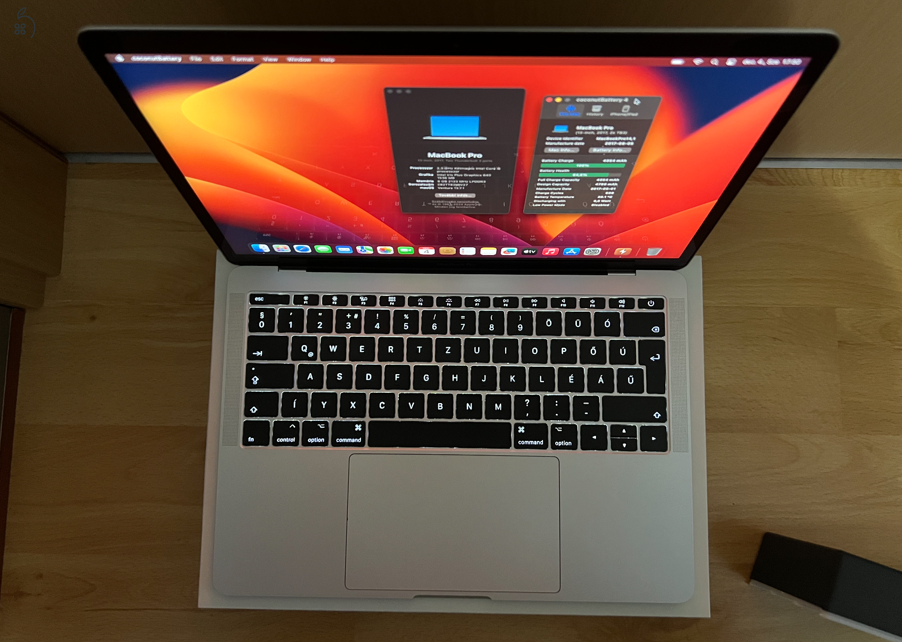 2017 Retina MacBook Pro 13 / i5 2.3GHz / 8GB / 128GB SSD / Korrekt Áron Eladó ! ! !