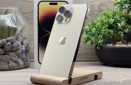 Hibátlan iPhone 14 Pro Max Gold 128GB 1 ÉV Garanciával Számlával 95% Akksi