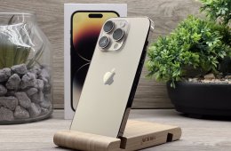 Hibátlan iPhone 14 Pro Gold 128GB 1 ÉV Garanciával Számlával 96% Akksi