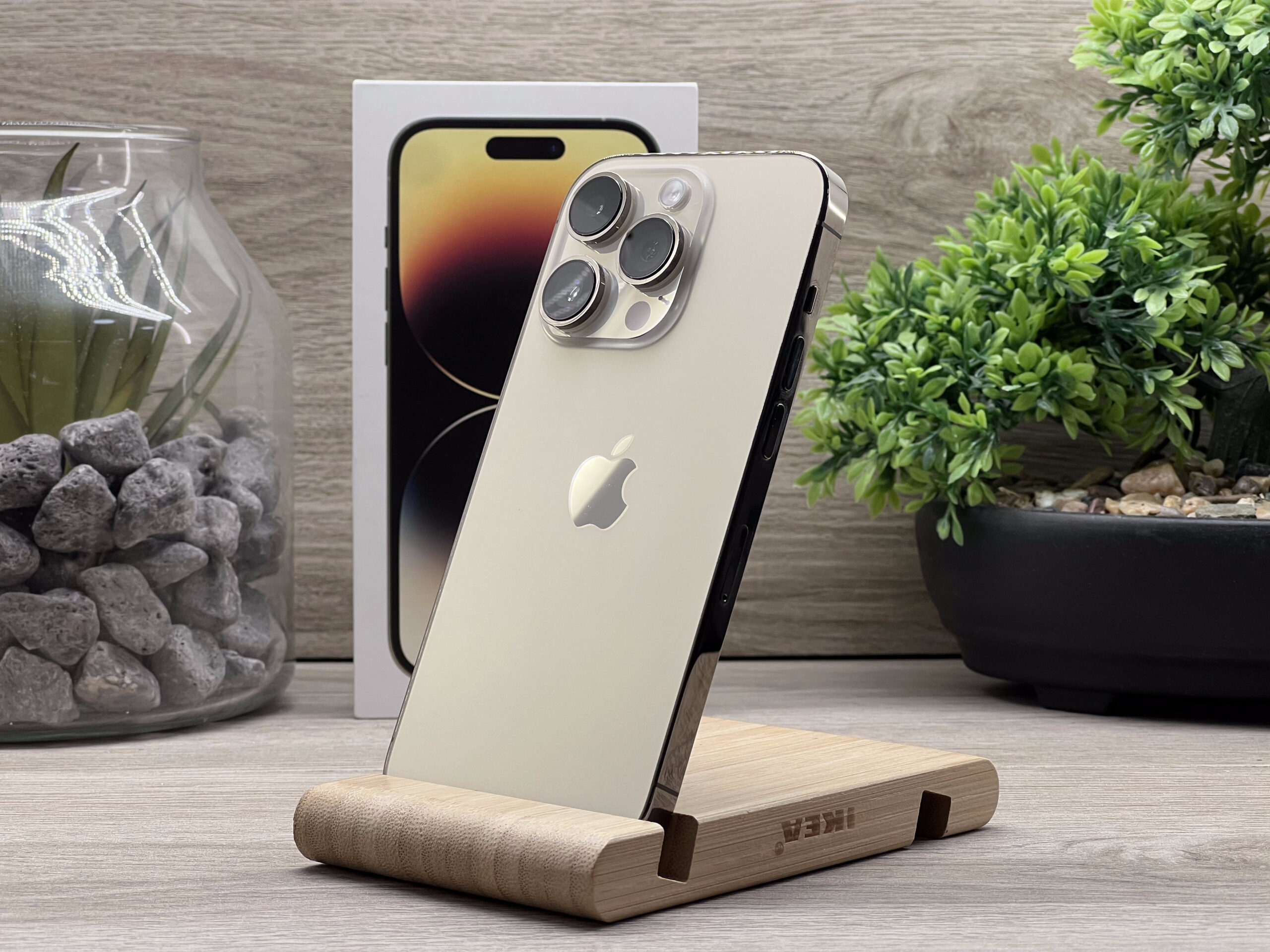 Hibátlan iPhone 14 Pro Gold 128GB 1 ÉV Garanciával Számlával 96% Akksi