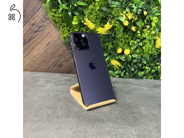 Újszerű Apple iPhone 14 Pro 128GB Deep Purple / Space Black készülékek - 1 év iON Store Premium garanciával!