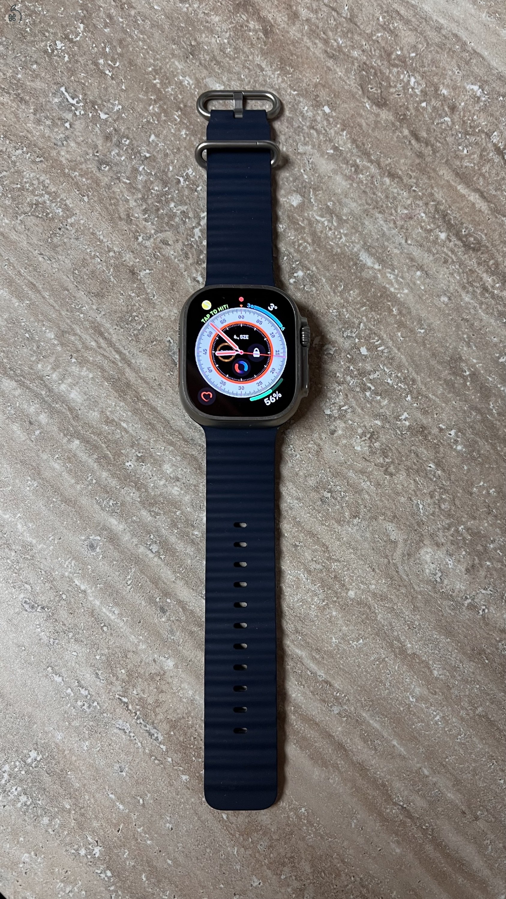 Apple Watch Ultra LTE sötétkék Ocean Band szíjjal