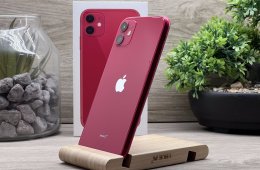 iPhone 11 Red 64GB 1 ÉV Garanciával Számlával Aksi 100%