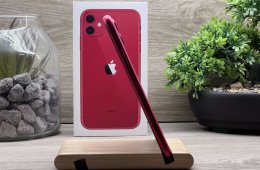 iPhone 11 Red 64GB 1 ÉV Garanciával Számlával Aksi 100%