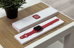 Hibátlan Apple Watch S8 Red 45MM 1 ÉV Garanciával Számlával