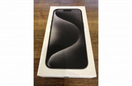 iPhone 15 Pro 128GB - (fekete titán) - Csak 1db!