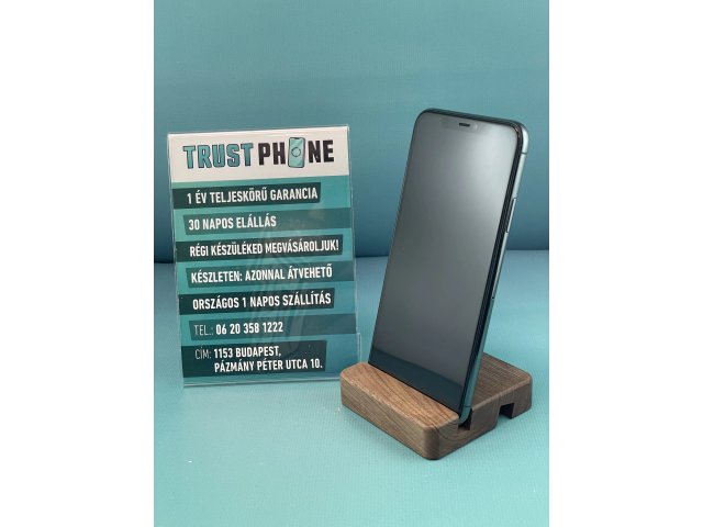 !! 1 ÉV GARANCIA !! iPhone 11 Pro Max Midnight Green 64 GB – TRU021 – 99% AKKU