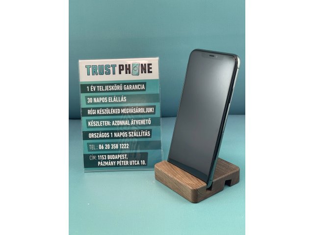 !! 1 ÉV GARANCIA !! iPhone 11 Pro Max Midnight Green 64 GB – TRU8281 – 100% AKKU