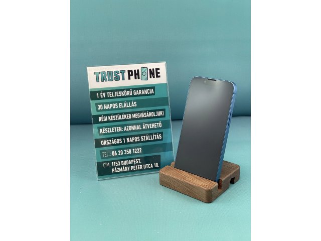 !! 1 ÉV GARANCIA !! ! AKCIÓ ! iPhone 13 Mini Blue 128 GB – TRU8338 – 100% AKKU