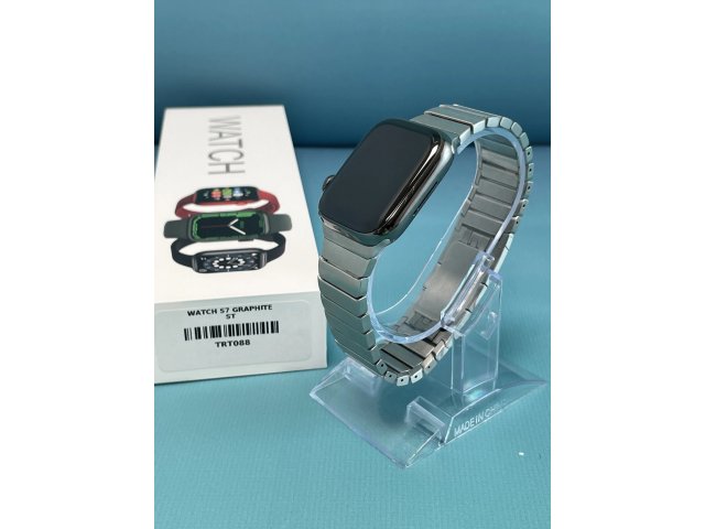 !! 1 ÉV GARANCIA !! Apple Watch Series 7 41mm Wifi+Cell Stainless Steel Graphite – TRT088