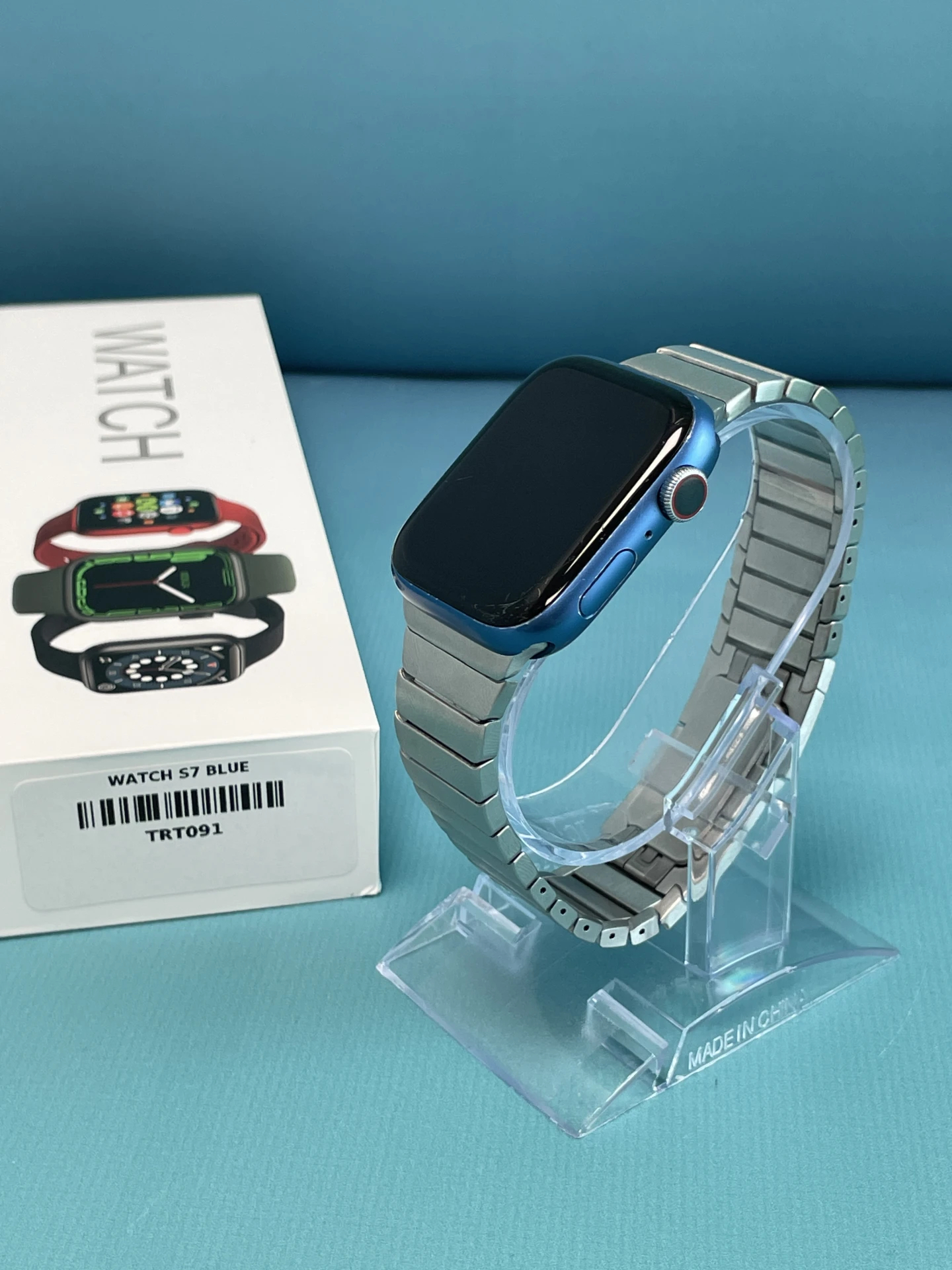 !! 1 ÉV GARANCIA !! Apple Watch Series 7 45mm Wifi+Cell Aluminium Blue – TRT091