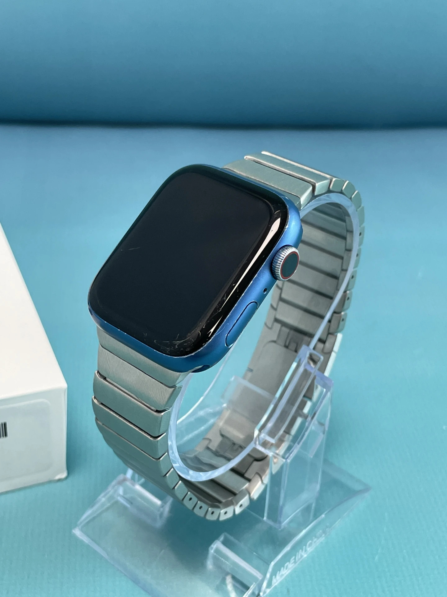 !! 1 ÉV GARANCIA !! Apple Watch Series 7 45mm Wifi+Cell Aluminium Blue – TRT091