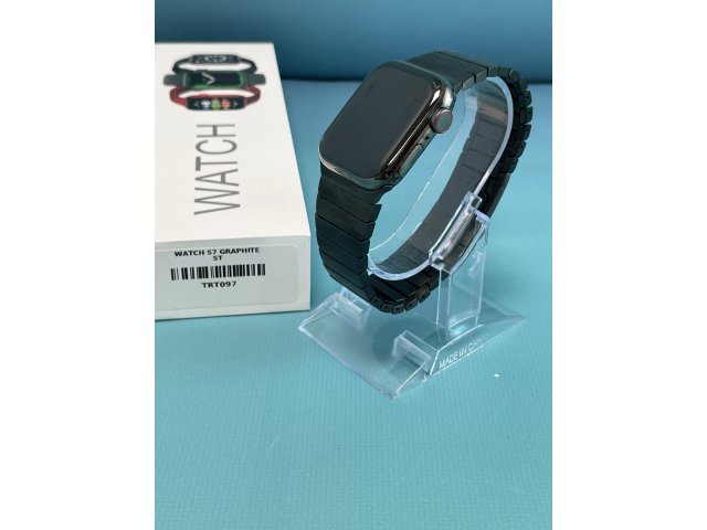 !! 1 ÉV GARANCIA !! Apple Watch Series 7 41mm Wifi+Cell Stainless Steel Graphite – TRT097