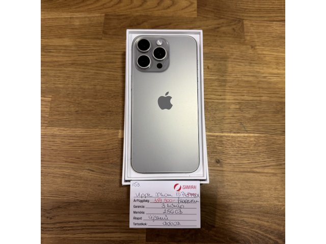 159. Apple iPhone 15 Pro Max - 256 GB - Natur Titán