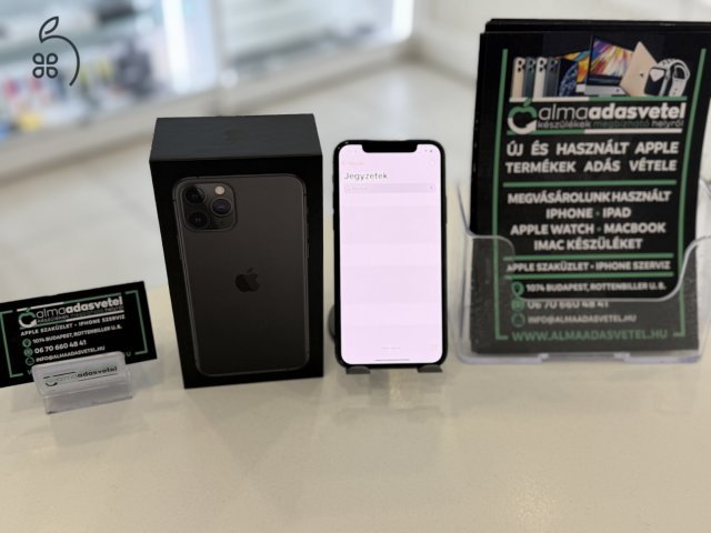 iPhone 11 Pro 64GB  Fekete Független Újszerű/Új Akku 100%/p3911