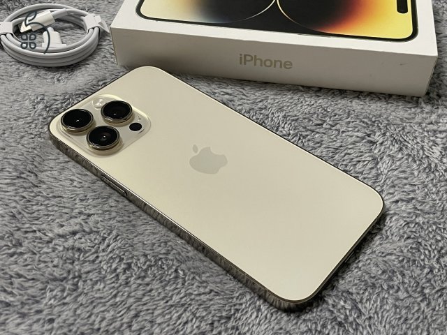 iPhone 14 Pro Max 128GB - Arany - AKKU 85% - Garanciális 2026. 03.-ig. - szép, megkímélt állapotban