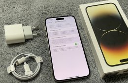 iPhone 14 Pro Max 128GB - Arany - AKKU 85% - Garanciális 2026. 03.-ig. - szép, megkímélt állapotban