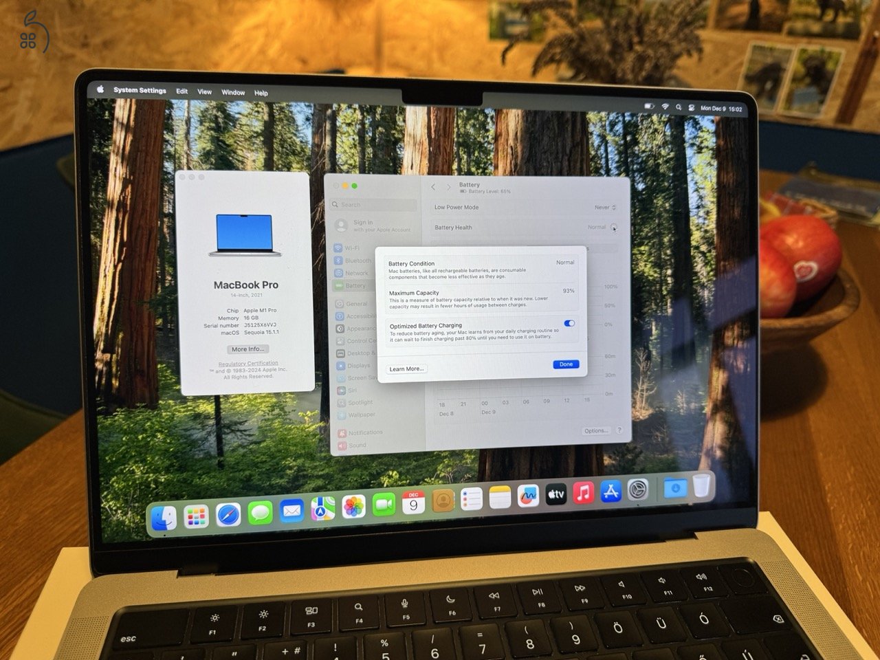 Macbook Pro 14 col, M1 Pro, 16GB , 512 SSD