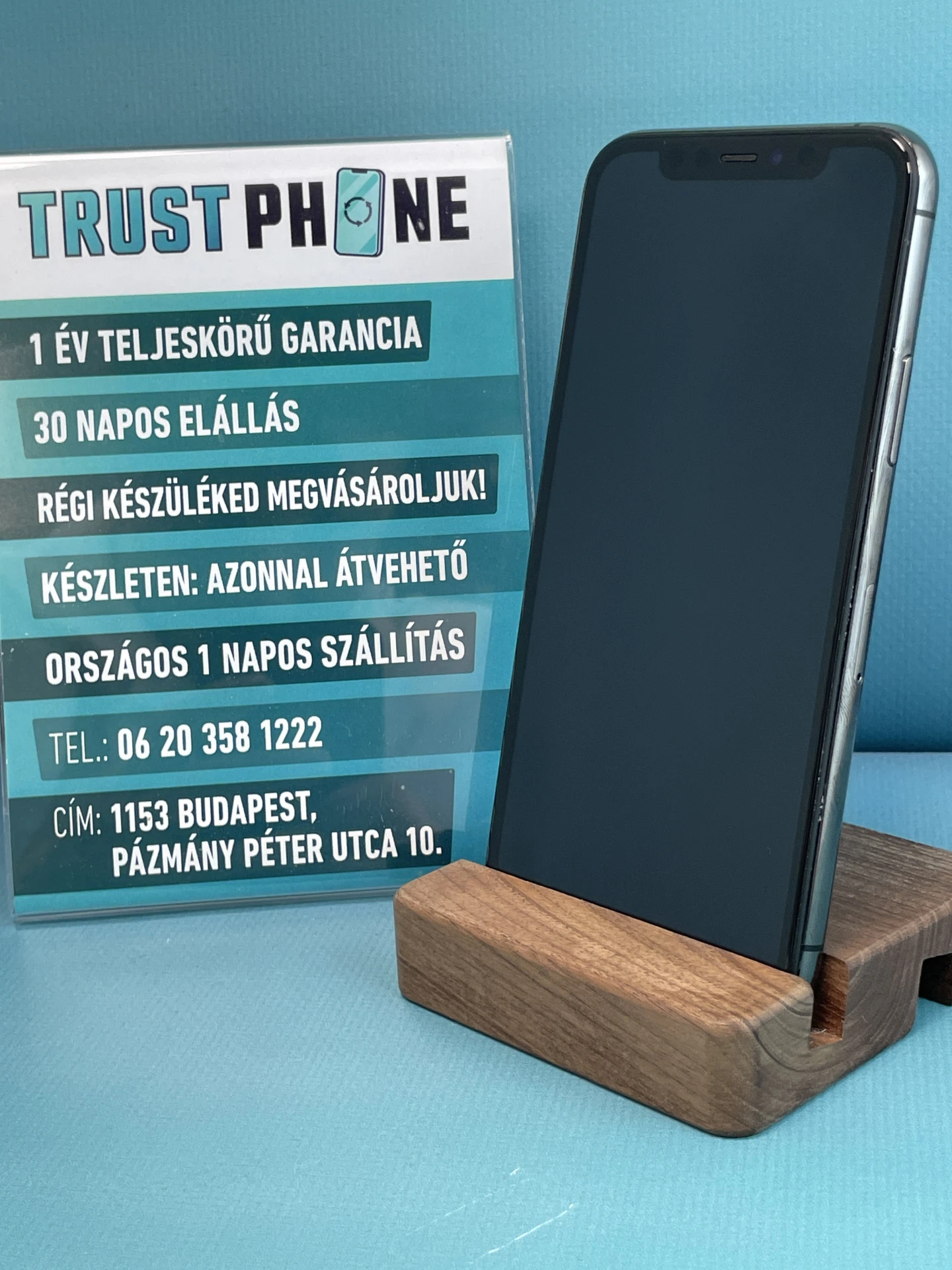 !! 1 ÉV GARANCIA !! iPhone 11 Pro Space Gray 64 GB – TRU8176 – 100% AKKU