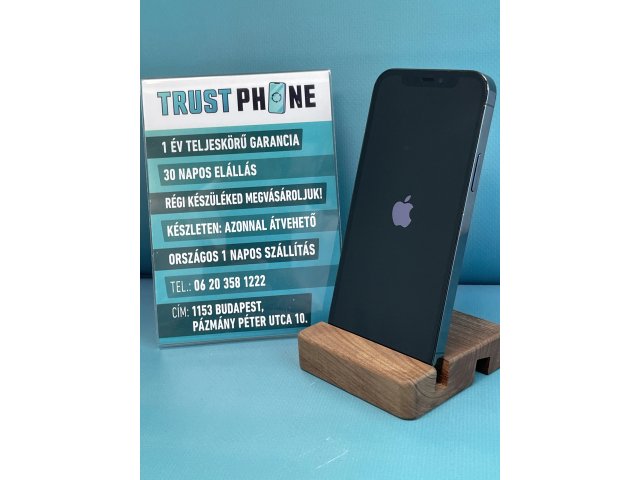 !! 1 ÉV GARANCIA !! iPhone 12 Pro Pacific Blue 256 GB – TRT312 – 100% AKKU