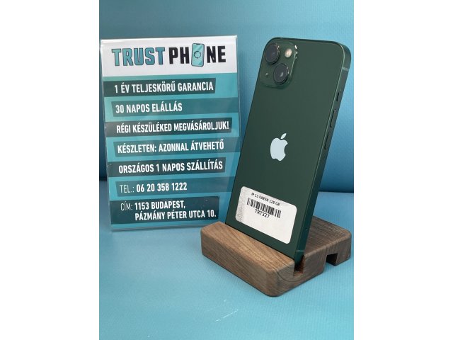 !! 1 ÉV GARANCIA !! iPhone 13 Green 128 GB – TRT327 – 89% AKKU