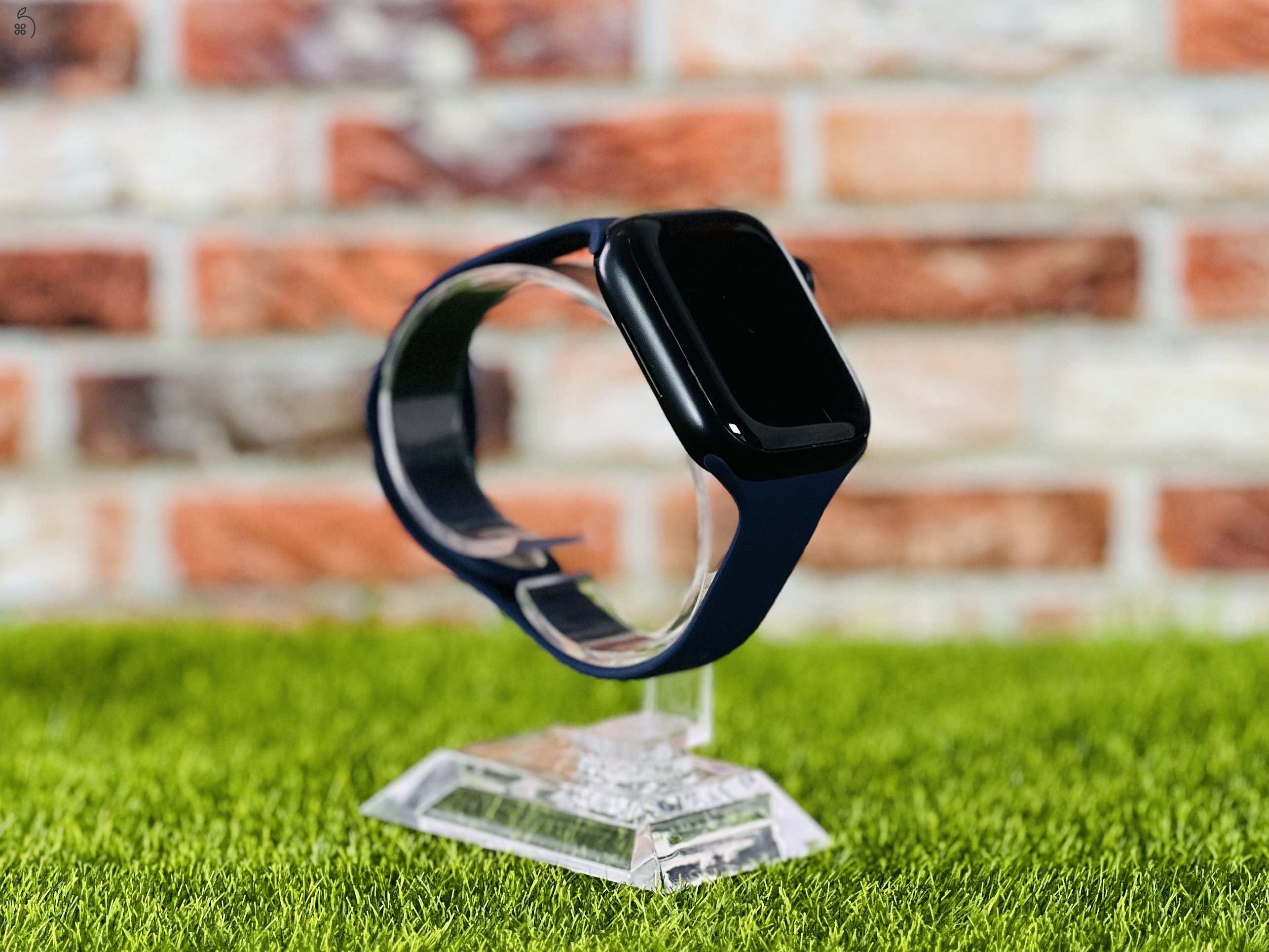 Apple Watch Series 7 S7 41mm GPS A2476  Aluminium Midnight szép állapotú - 24 HÓ GARANCIA - 455